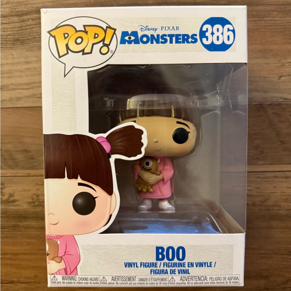 Funko Boo Figure in Pink Outfit Monsters Inc